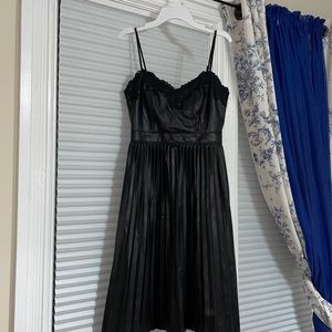 Express Faux Leather Black Mini Dress Size XS